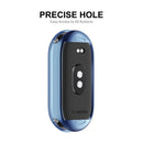 ENKAY HAT PRINCE Watch Case for Xiaomi Smart Band 8 Electroplating Watch Cover with Screen Protector - Blue - 5