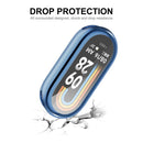 ENKAY HAT PRINCE Watch Case for Xiaomi Smart Band 8 Electroplating Watch Cover with Screen Protector - Blue - 7