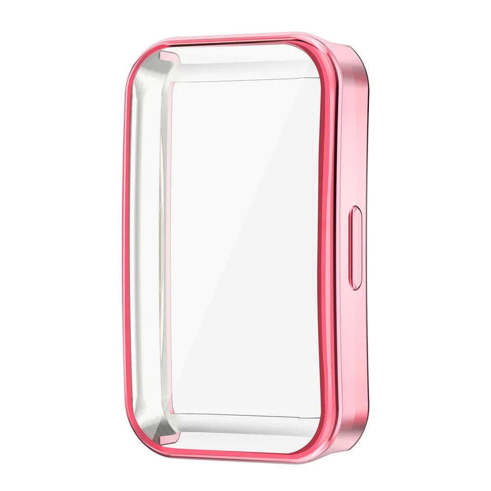 ENKAY HAT PRINCE For Huawei Band 8 / Band 8 NFC / Band 9 / Band 9 NFC TPU Watch Case Electroplating Cover with Screen Protector - Pink - 2