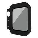 For Apple Watch Series SE3 / SE2 / SE1 /  6 / 5 / 4 40mm Matte PC Watch Case with Anti-spy Tempered Glass Film - Black - 4