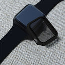 For Apple Watch Series SE3 / SE2 / SE1 /  6 / 5 / 4 40mm Matte PC Watch Case with Anti-spy Tempered Glass Film - Black - 7