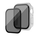 For Apple Watch Series SE3 / SE2 / SE1 /  6 / 5 / 4 44mm Hard PC Matte Watch Case Cover with Anti-spy Tempered Glass Film - Transparent - 2