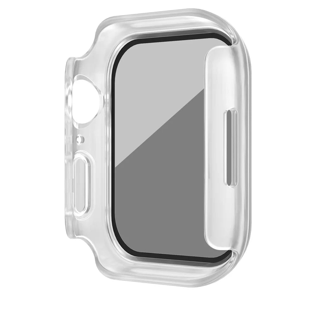 PC Watch Case for Apple Watch Ultra 3 / Ultra 2 / Ultra 49mm Matte Anti-drop Cover with Anti-spy Tempered Glass Film - Transparent - 4