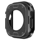 Watch Case for Apple Watch Series 9 / 8 / 7 41mm / SE3 / SE2 / SE1 /  6 / 5 / 4 40mm TPU+PC Shockproof Frame Cover - Black - 3