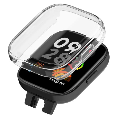 For Xiaomi Redmi Watch 3 Active / Watch 3 Lite Electroplating TPU Anti-drop Cover Full Coverage Watch Case - Transparent - 1