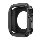 For Apple Watch Series SE3 / SE2 / SE1 /  6 / 5 / 4 44mm / 9 / 8 / 7 45mm Watch Case TPU+PC Anti-drop Cover - Black - 3