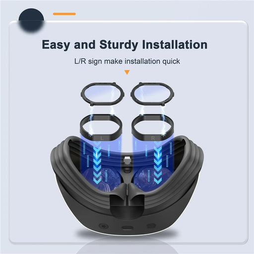 DEVASO Anti-Scratch Ring Lens Protector Compatible with PS VR2 Headset Anti-Blue Light Lens Cover - 2