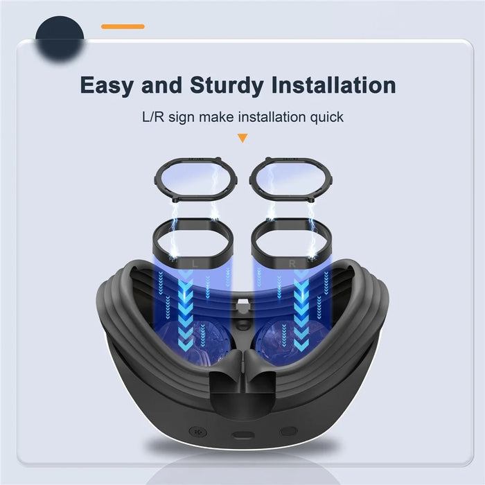 DEVASO Anti-Scratch Ring Lens Protector Compatible with PS VR2 Headset Anti-Blue Light Lens Cover - 2