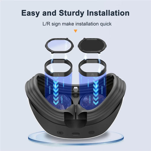 DEVASO Lightweight Lens Cover Accessories Kit for PS VR2 Headset Anti-Scratch Ring Lens Protector - 2