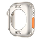 Hard PC Case for Apple Watch Series SE3 / SE2 / SE1 /  6 / 5 / 4 40mm Waterproof Cover with Tempered Glass Screen Protector - Starlight Silver - 3