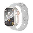 Hard PC Case for Apple Watch Series SE3 / SE2 / SE1 /  6 / 5 / 4 40mm Waterproof Cover with Tempered Glass Screen Protector - Starlight Silver - 6