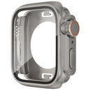 Waterproof Case for Apple Watch Series SE3 / SE2 / SE1 /  6 / 5 / 4 44mm Hard PC Full Protective Cover with Tempered Glass Screen Protector - Titanium Gold - 2
