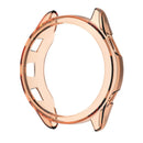 For Garmin Forerunner 265 TPU Watch Case Anti-collision Hollow Protective Frame - Transparent Orange - 1
