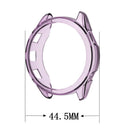 For Garmin Forerunner 265S TPU Watch Case Hollow Anti-scratch Watch Frame - Transparent Purple - 5