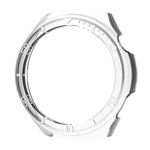 For Huawei Watch 4 Anti-collision Watch Case PC Hollow Protective Frame with Scale - Transparent - 1
