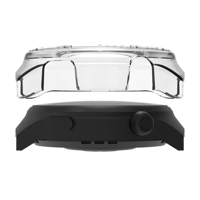 For Huawei Watch 4 Pro Anti-scratch PC Watch Case Hollow Protective Frame with Scale - Black - 2