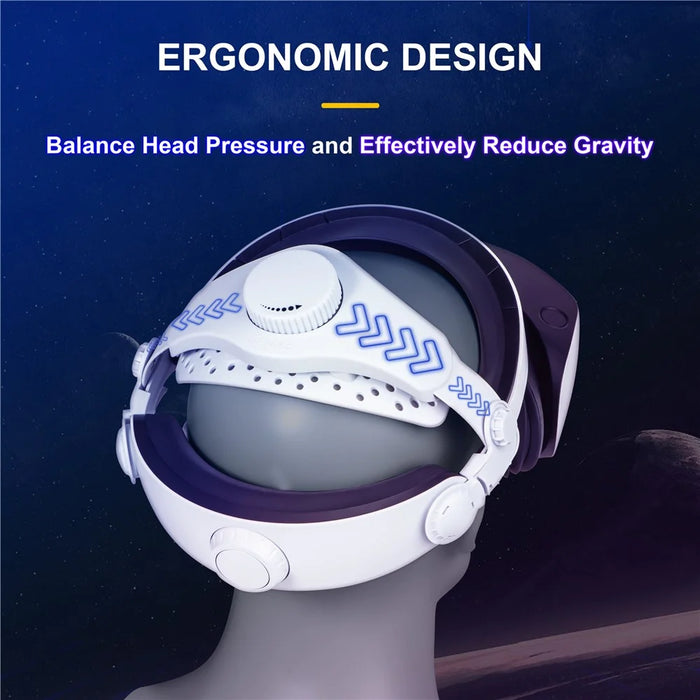 DEVASO Adjustable Head Strap for PS VR2 VR Headset Replacement Headband - 4