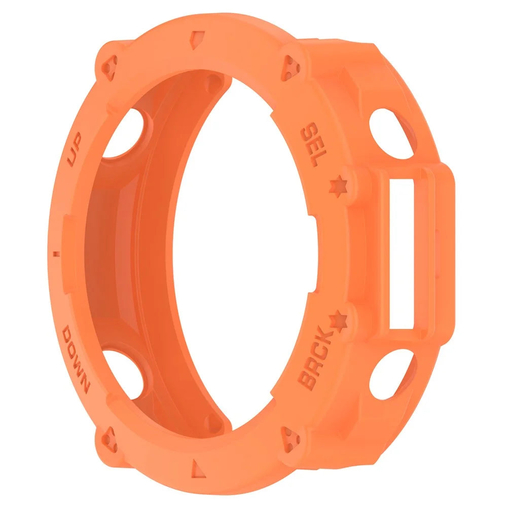 Anti-Scratch Watch Housing Case for Amazfit T-Rex Ultra A2142 TPU Cover Quick Release Hollow Case - Ornage - 4