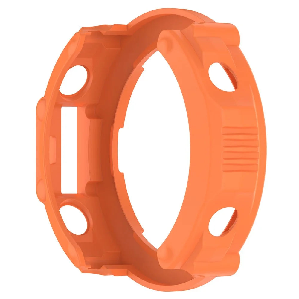 Anti-Scratch Watch Housing Case for Amazfit T-Rex Ultra A2142 TPU Cover Quick Release Hollow Case - Ornage - 5