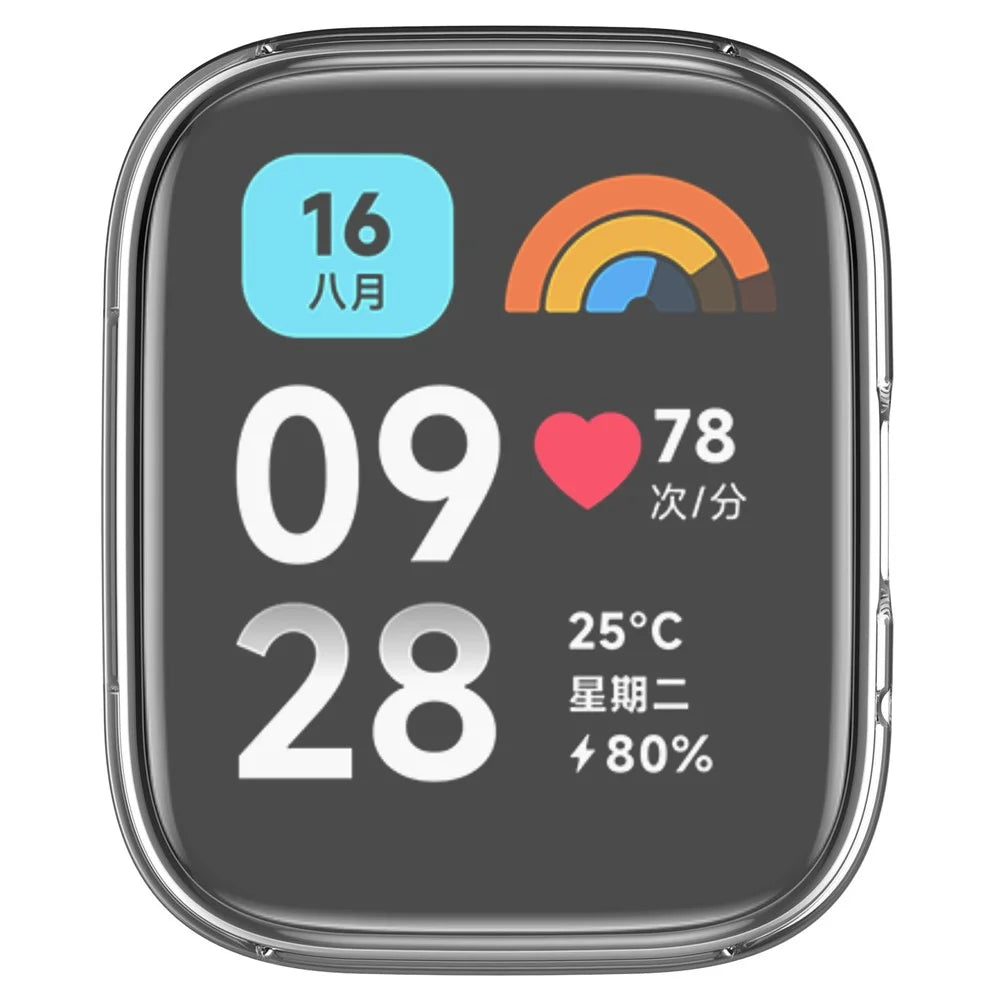 For Xiaomi Redmi Watch 3 Lite / Watch 3 Active TPU Watch Case Anti-fall Electroplated Full Coverage Cover - Transparent - 5