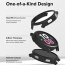For Samsung Galaxy Watch6 Classic 47mm Rubberized PC Watch Case Ultra-Thin Protective Shell Frame - Black - 3