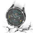 For Samsung Galaxy Watch6 44mm Hard PC Case Cover Rhinestone Decorated Watch Hollow Housing Case - Black - 4