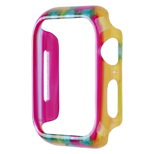 For Apple Watch Series SE3 / SE2 / SE1 /  6 / 5 / 4 40mm Patterned Resin Watch Case Anti-Drop Sports Watch Case Cover - Rainbow - 1