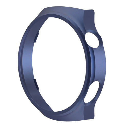 For Huawei Watch 4 Pro Matte PC Hollow Watch Frame Cover Smartwatch Protective Case - Midnight Blue - 1
