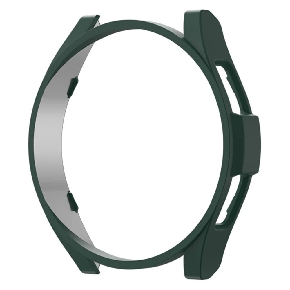 For Samsung Galaxy Watch6 44mm Anti-collision Matte Watch Case PC Hollow Protective Frame - Dark Green - 1