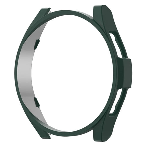 For Samsung Galaxy Watch6 44mm Anti-collision Matte Watch Case PC Hollow Protective Frame - Dark Green - 1