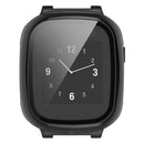 For Xplora X5 Play Hard PC Watch Case with Tempered Glass Film Overall Protective Cover - Black - 5