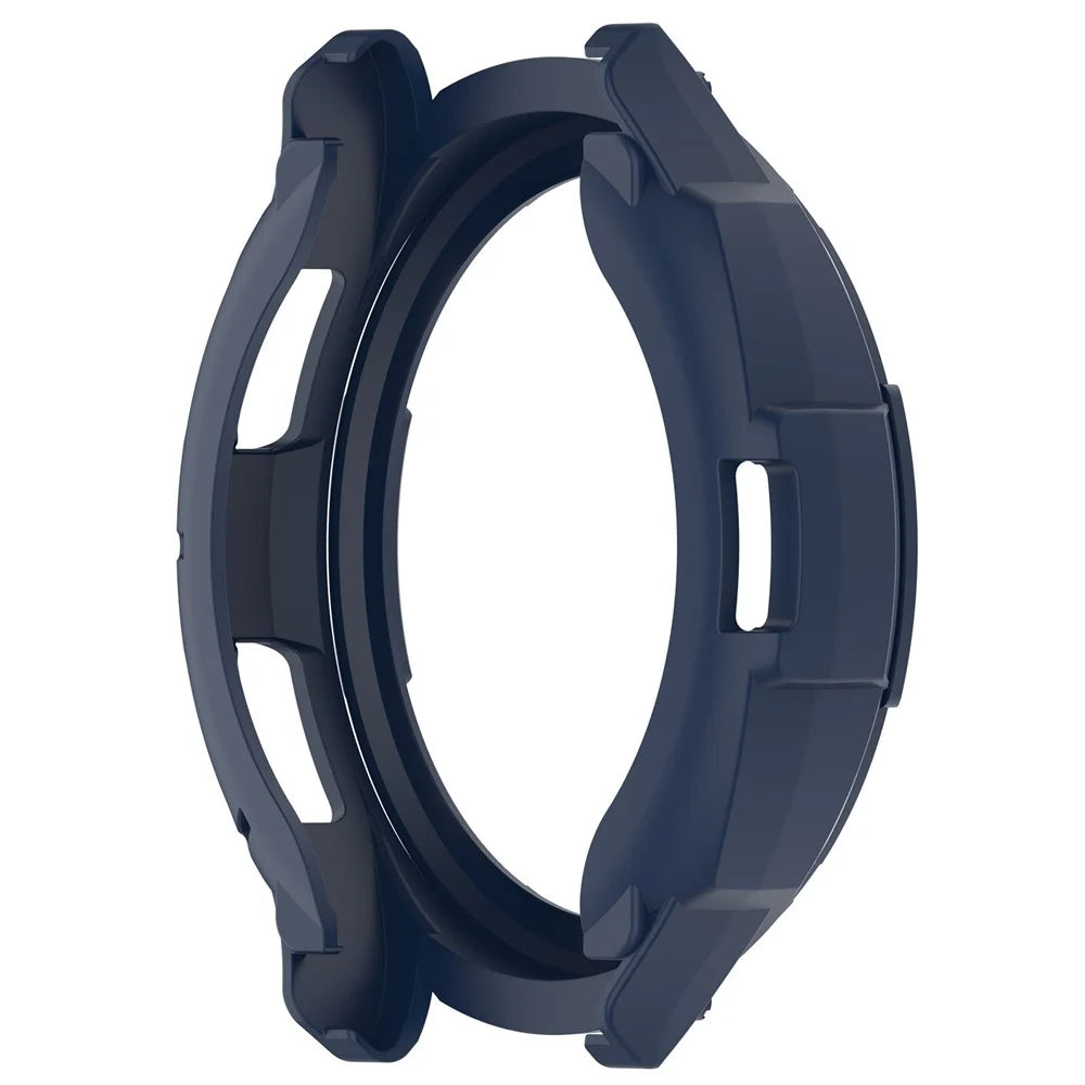For Samsung Galaxy Watch6 Classic 47mm Soft TPU Watch Case Protective Frame with Bezel Ring - Blue - 5