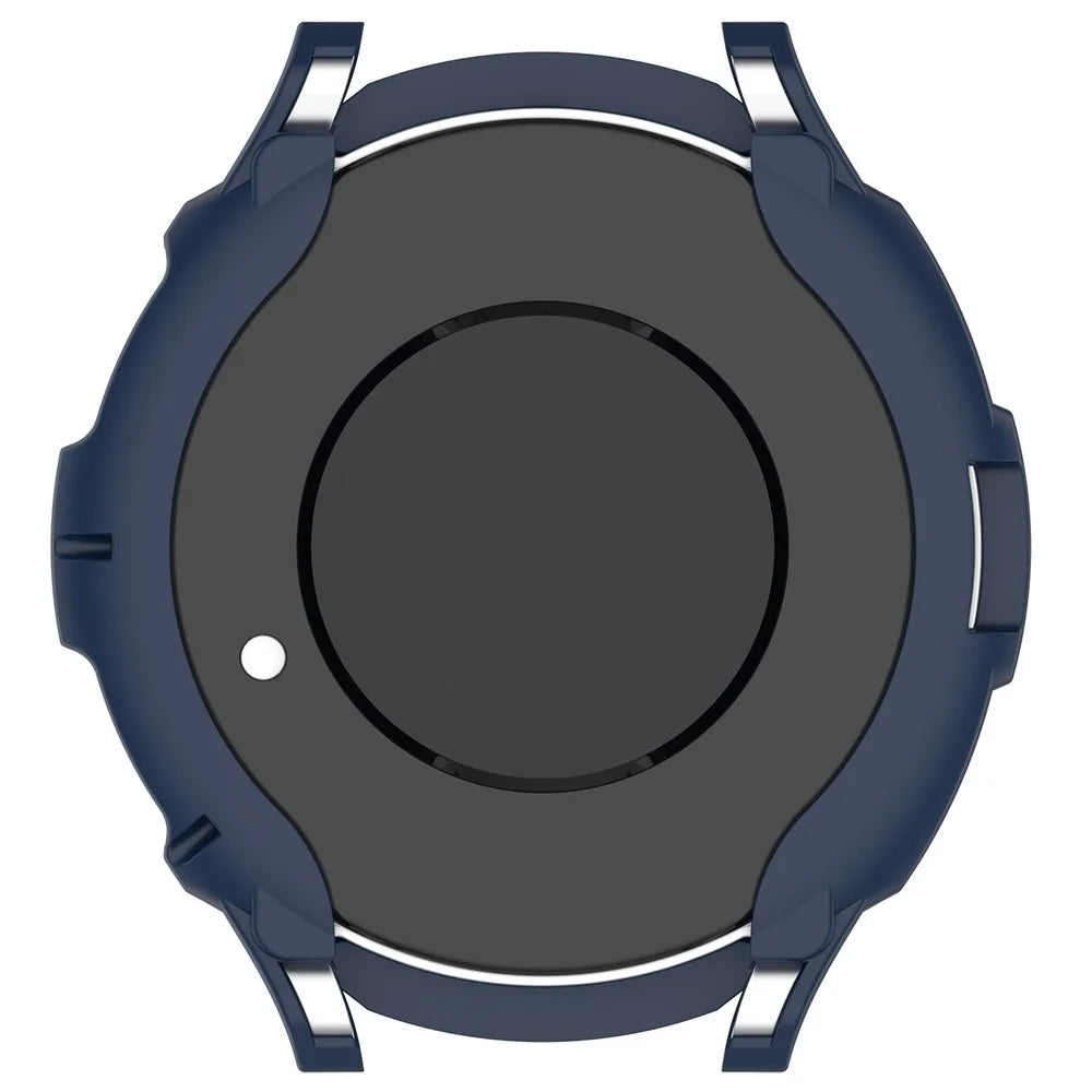 For Samsung Galaxy Watch6 Classic 47mm Soft TPU Watch Case Protective Frame with Bezel Ring - Blue - 7
