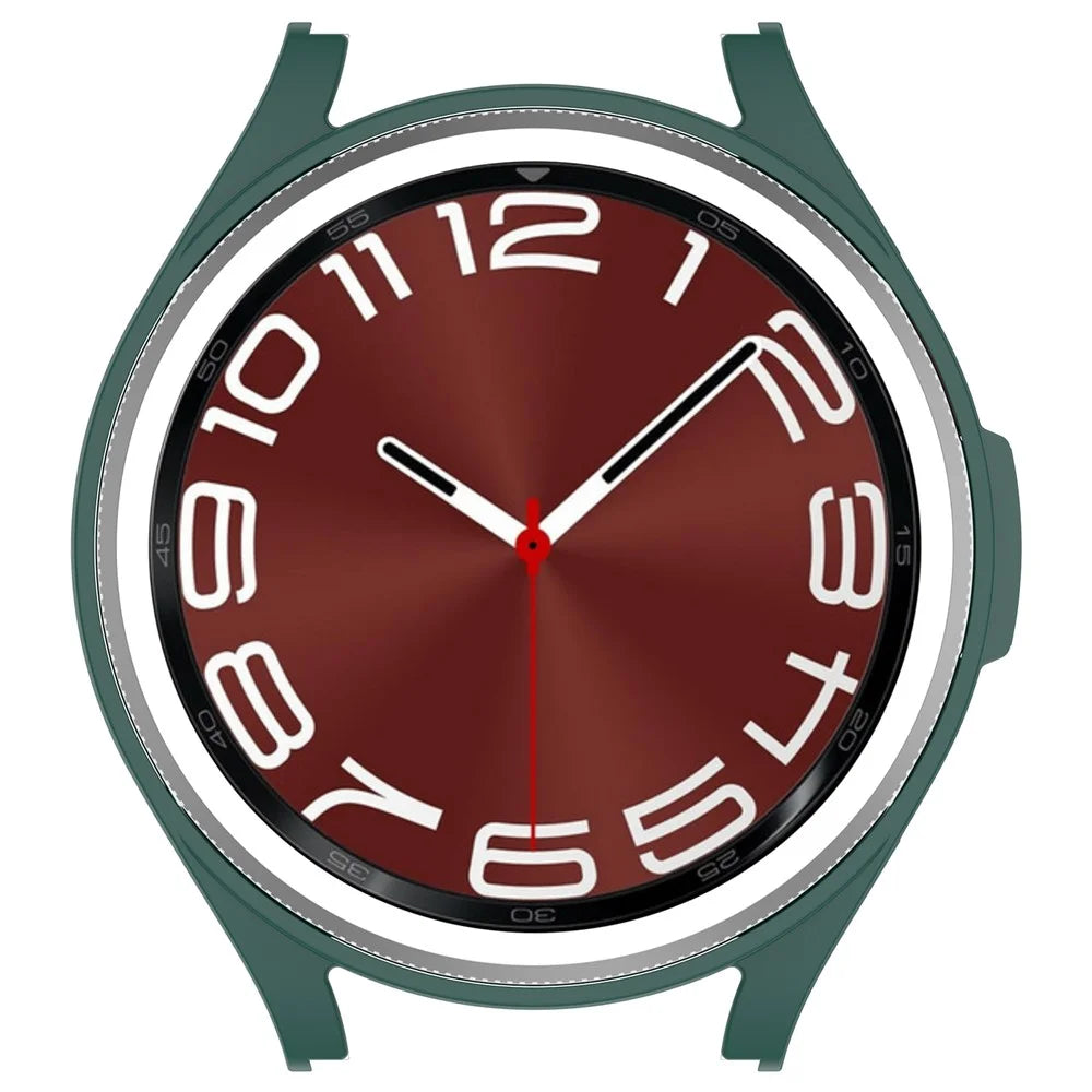 For Samsung Galaxy Watch6 Classic 43mm Scratch Proof Protective Case Hollowed-out Hard PC Cover - Green - 6