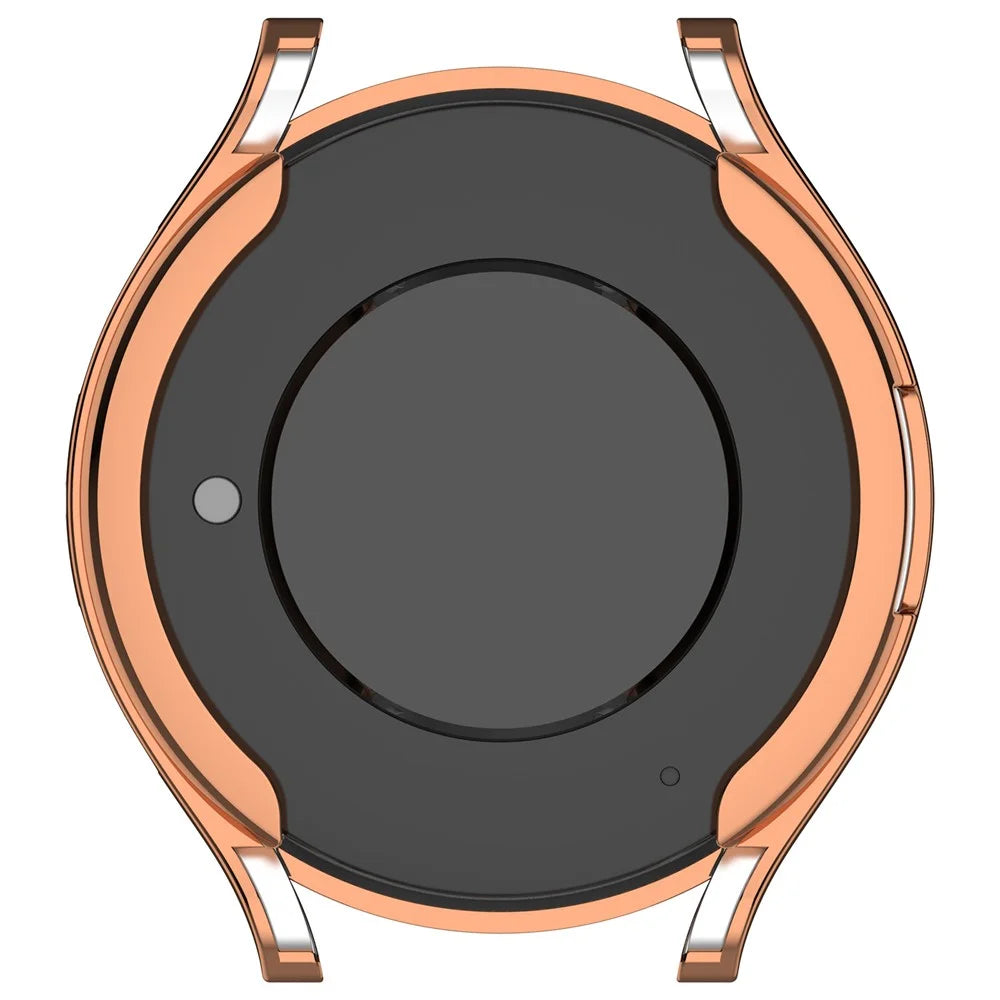 For Samsung Galaxy Watch6 40mm Electroplating Watch Protector Full Coverage TPU Watch Case - Rose Gold - 7
