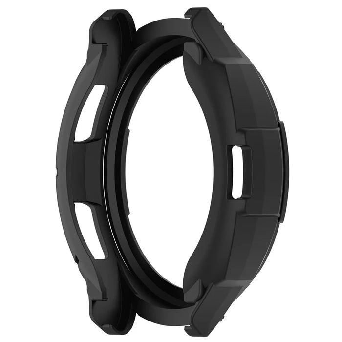 For Samsung Galaxy Watch6 Classic 43mm Soft TPU Shockproof Case Watch Frame Protector with Bezel Ring - Black - 5