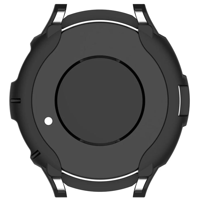 For Samsung Galaxy Watch6 Classic 43mm Soft TPU Shockproof Case Watch Frame Protector with Bezel Ring - Black - 7