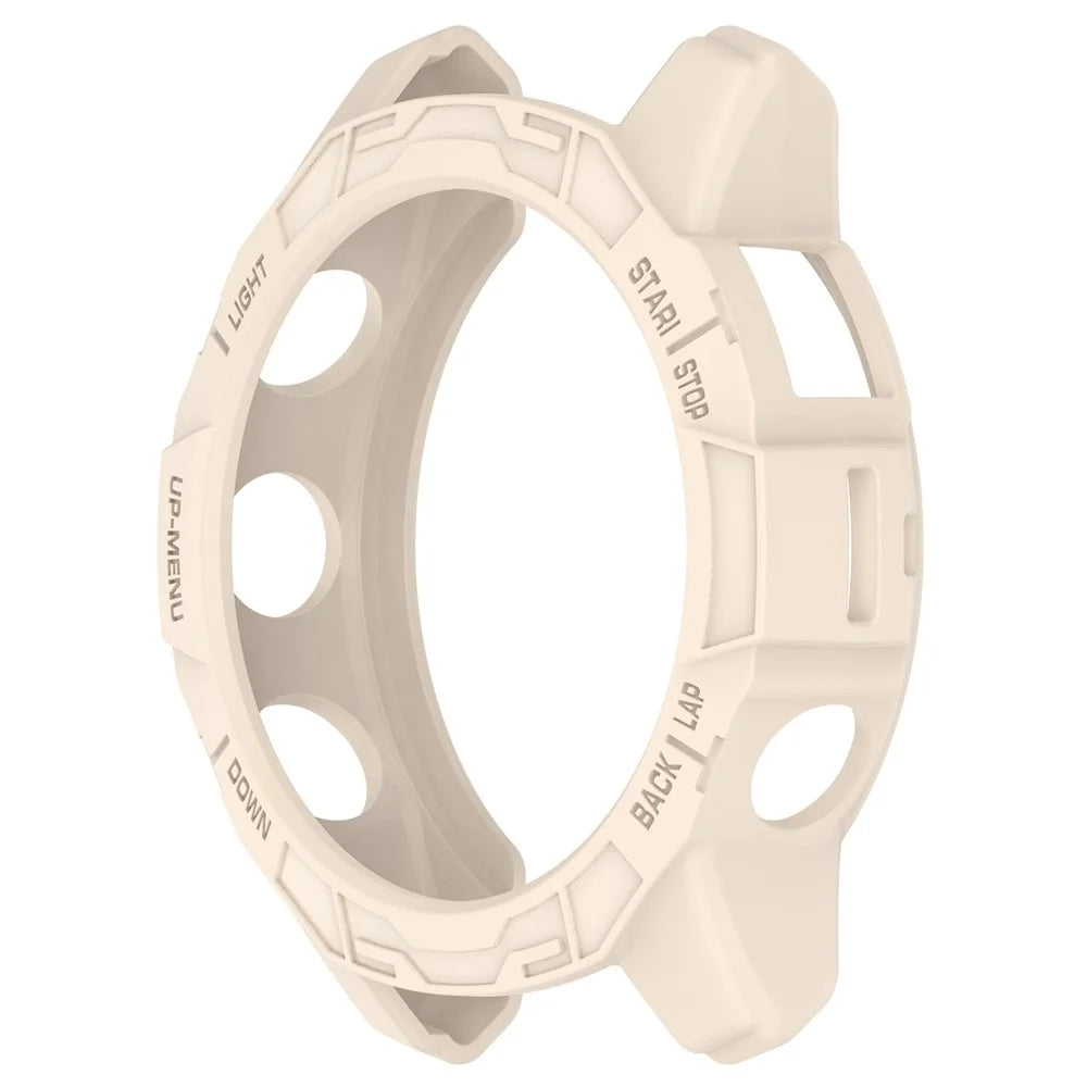 For Garmin epix Pro (Gen 2) 42mm / Fenix 7S Pro / 7S Half Wrapped Protective Case Soft TPU Hollow Watch Cover Frame - Starlight - 4