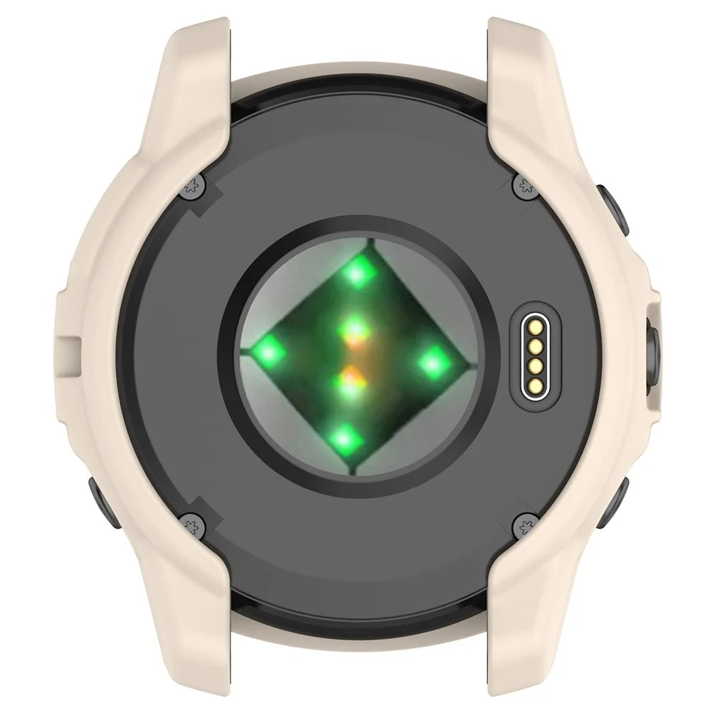For Garmin epix Pro (Gen 2) 42mm / Fenix 7S Pro / 7S Half Wrapped Protective Case Soft TPU Hollow Watch Cover Frame - Starlight - 7