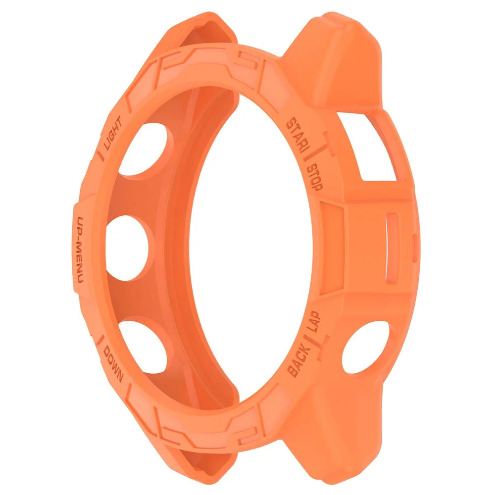 TPU Watch Case for Garmin epix Pro (Gen 2) 47mm / Fenix 7 Pro / Fenix 7 , Anti-Scratch Hollow Protective Cover - Orange - 4