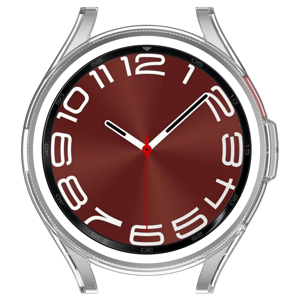 TPU Watch Case for Samsung Galaxy Watch6 Classic 47mm , Anti-scratch Hollow-out Protective Cover - Transparent - 6