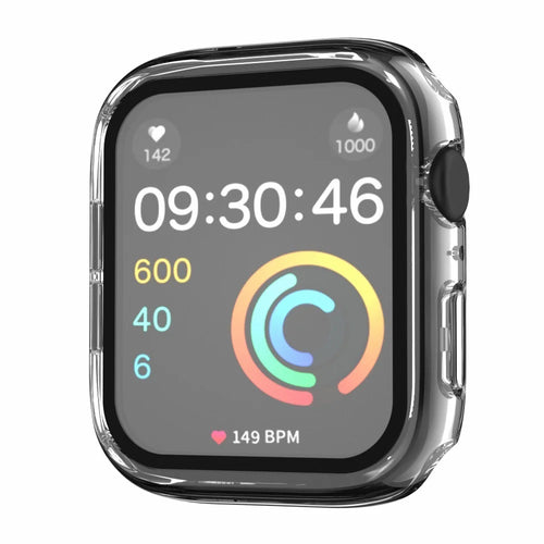 Watch Case for Apple Watch Series SE3 / SE2 / SE1 /  6 / 5 / 4 44mm IP68 Waterproof Hard PC Cover with Tempered Glass Film - Transparent - 1