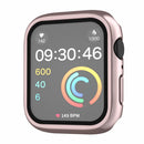 For Apple Watch Series SE3 / SE2 / SE1 /  6 / 5 / 4 40mm IP68 Waterproof Watch Case PC Frame Cover with Tempered Glass Film - Rose Gold - 1