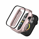 For Apple Watch Series SE3 / SE2 / SE1 /  6 / 5 / 4 40mm IP68 Waterproof Watch Case PC Frame Cover with Tempered Glass Film - Rose Gold - 6