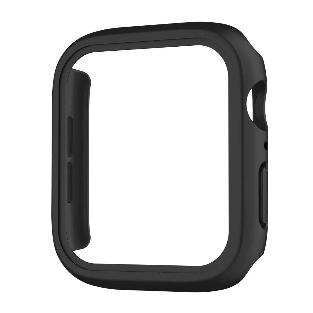 IP68 Waterproof Watch Case for Apple Watch Series 9 / 8 / 7 41mm , Tempered Glass Screen Protector PC Watch Cover - Black - 3