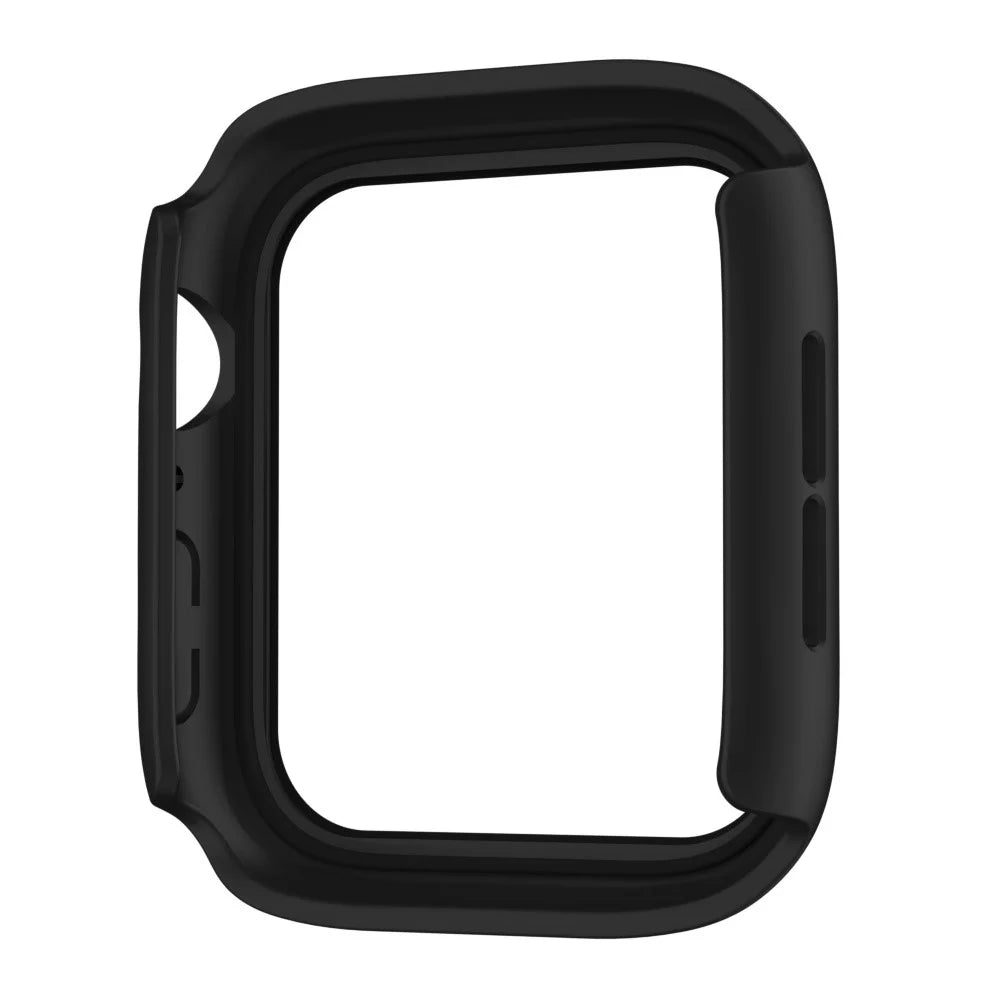 IP68 Waterproof Watch Case for Apple Watch Series 9 / 8 / 7 41mm , Tempered Glass Screen Protector PC Watch Cover - Black - 4
