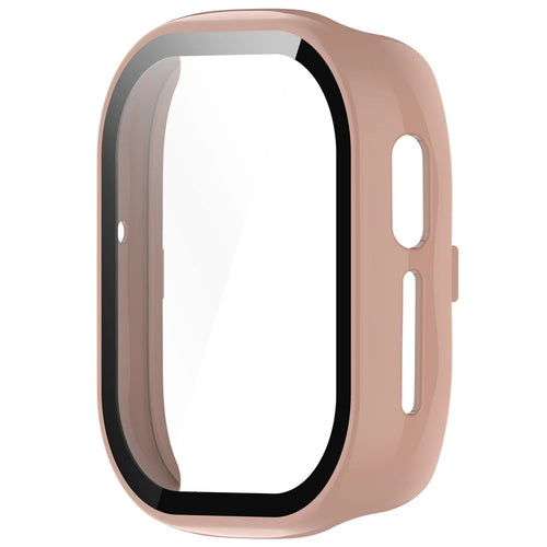 Smart Watch Case for Honor Watch 4 TMA-L19 Hard PC Case with Tempered Glass Screen Protector - Pink - 1