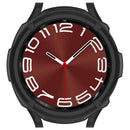 For Samsung Galaxy Watch6 Classic 43mm Watch Frame TPU Protector with Dial Panel Not Complete Covering Case - Black - 6