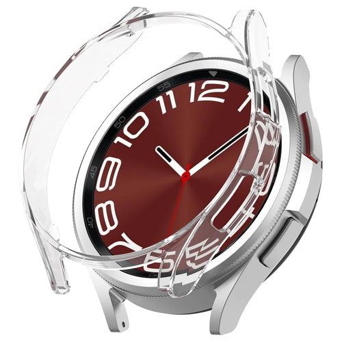 Hard PC Cover for Samsung Galaxy Watch6 Classic 47mm , Hollowed-out Anti-Scratch Watch Case - Transparent - 1