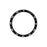 Type C Time Scale Bezel Loop for Samsung Galaxy Watch 5 Pro 45mm , Aluminum Alloy Adhesive Bezel Ring Dial Cover - Black / White Characters - 1